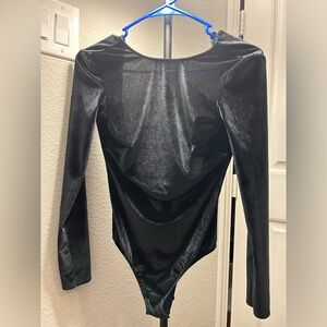 |NEVER WORN| VICTORIA SECRET Velvet Open Back Body Suit🖤